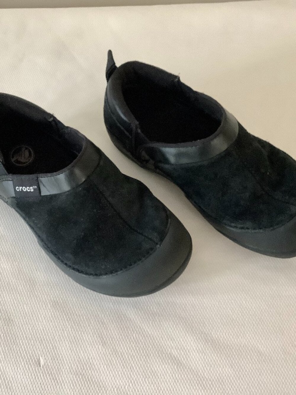 Kids Crocs Black Sz J1 Cute Comfy Slip On